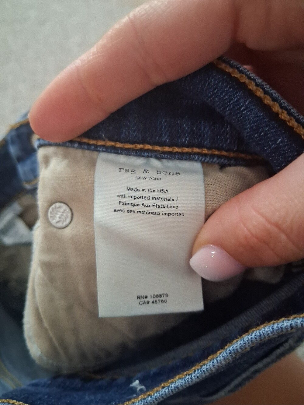 Rag & Bone High Rise Denim Shorts - Picture 4 of 8